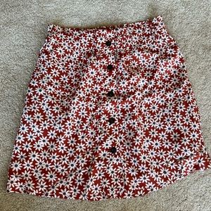 Madewell Floral Skirt
